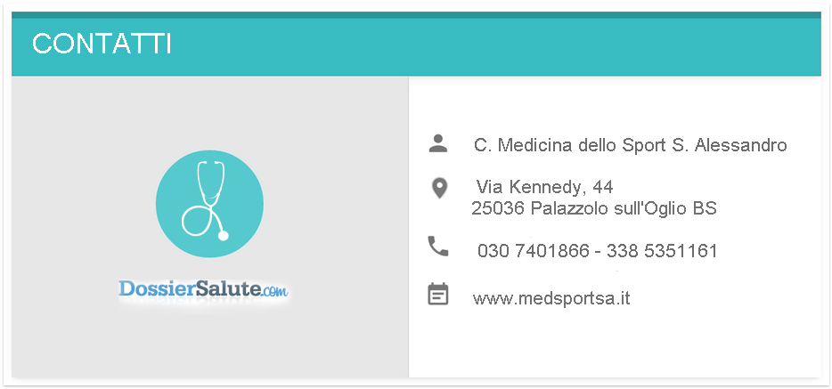 Contatti Centro di Medicina dello Sport S. Alessandro